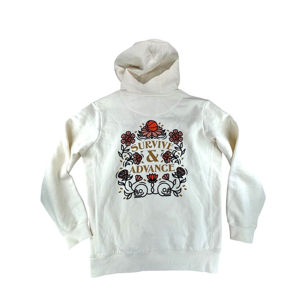 Nathan Walker X Drop Party Hoodie Sweatshirt L Basketball Skull Bee Survive Adva - Picture 6 of 9